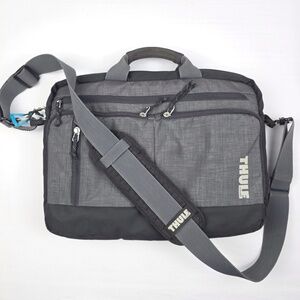 Thule Stravan Deluxe 15" Laptop Mackbook/Ipad Bag/Attache, Grey and Black